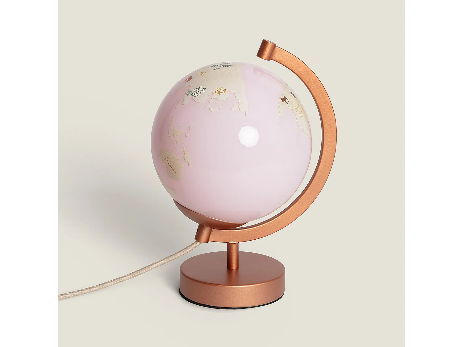 Lampe à Poser Bola Mundo Brun clair