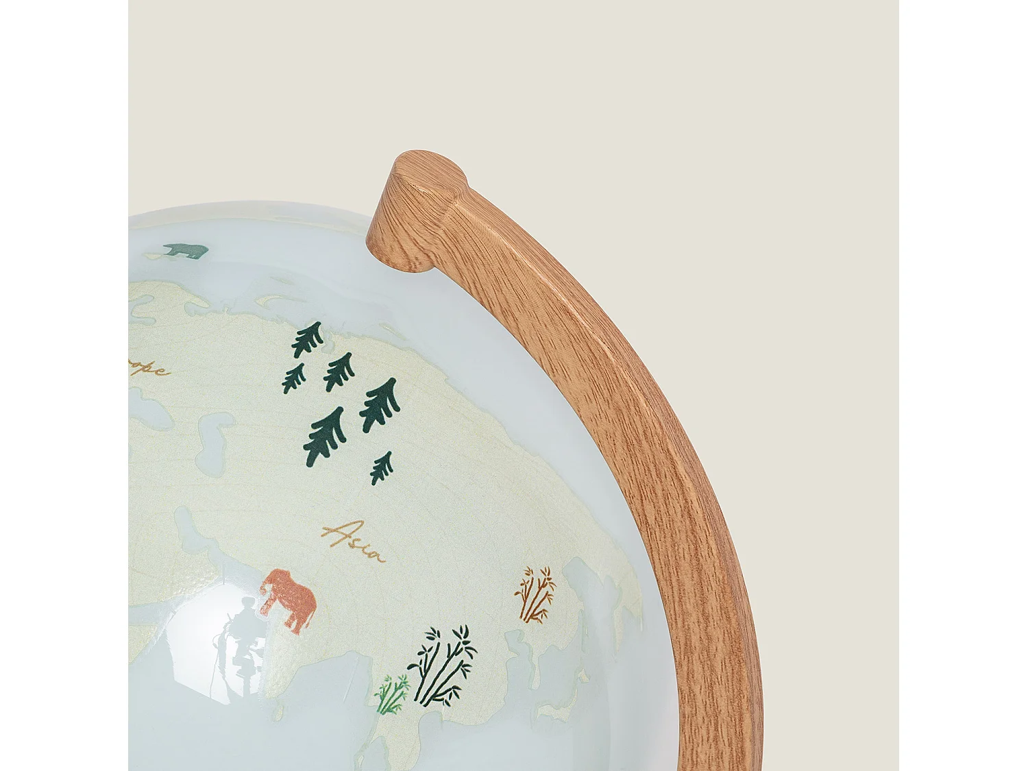 Lampe à Poser Bola Mundo Brun clair