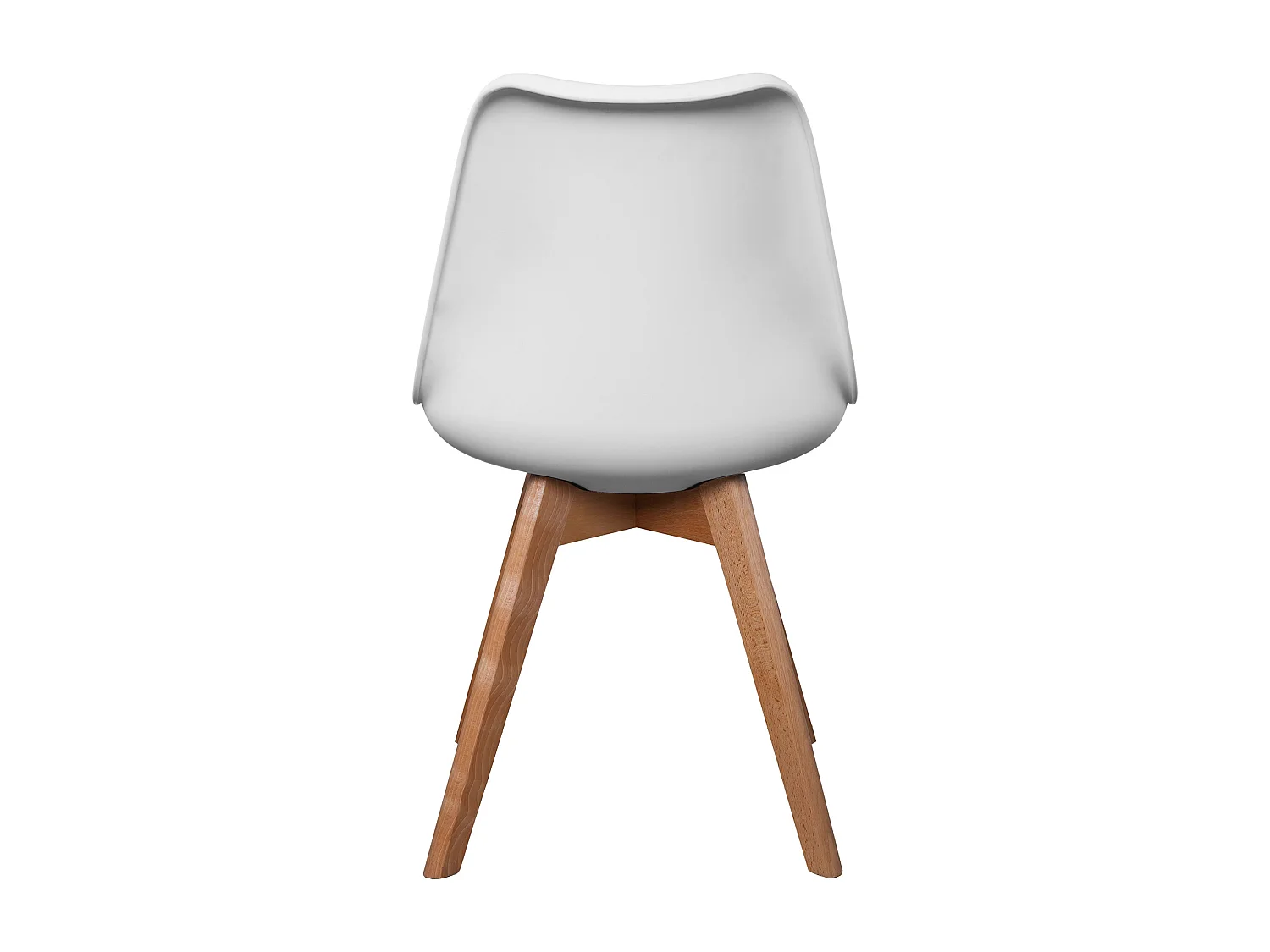 Chaise Scandinave Coque Rembourree Blanc - Lot De 4 Blanc