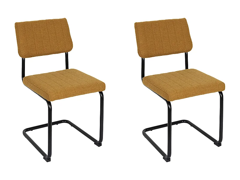 Chaise Alban Moutarde - Lot De 2 Jaune