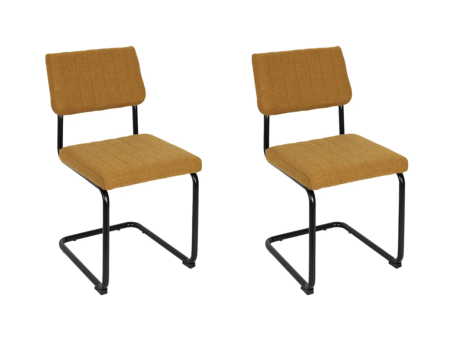 Chaise Alban Moutarde - Lot De 2 Jaune