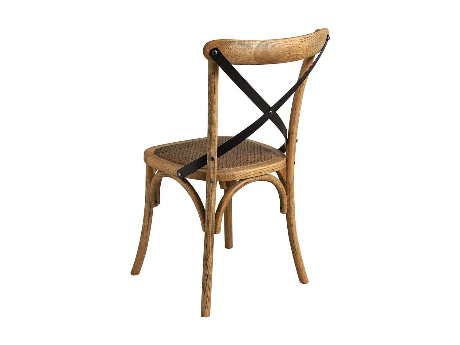 Chaise bistrot en hêtre vieilli unitaire