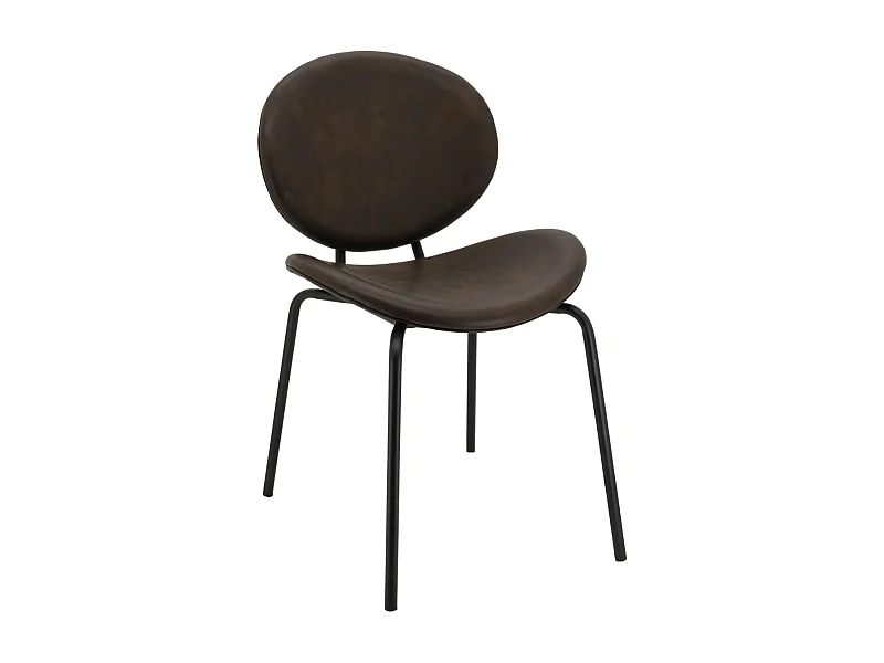 Chaise design en polyuréthane et métal