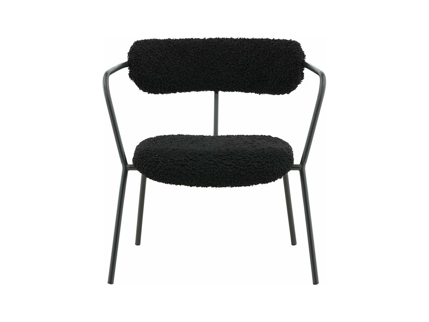 Sessel aus Polyester und Stahl Duffy