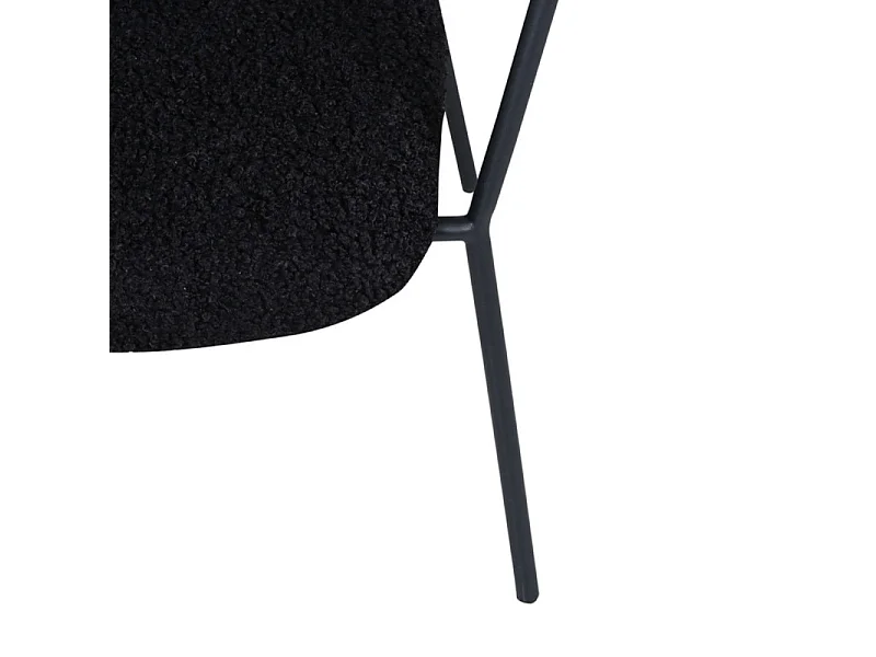 Sessel aus Polyester und Stahl Duffy