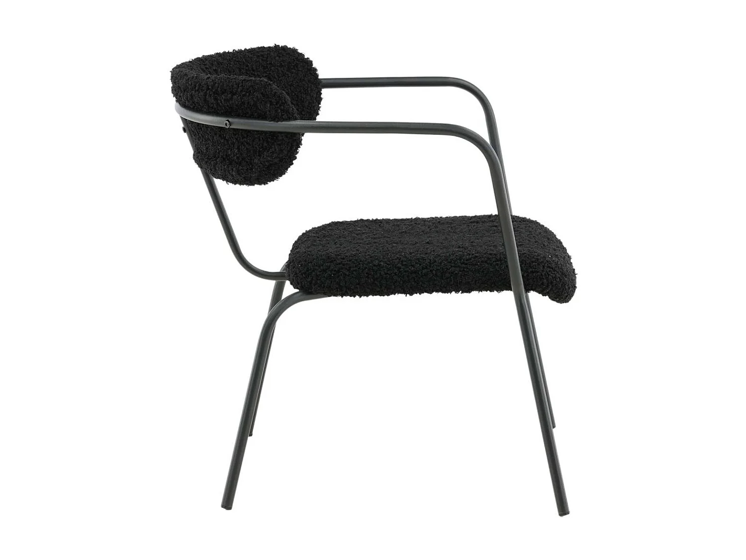 Sessel aus Polyester und Stahl Duffy