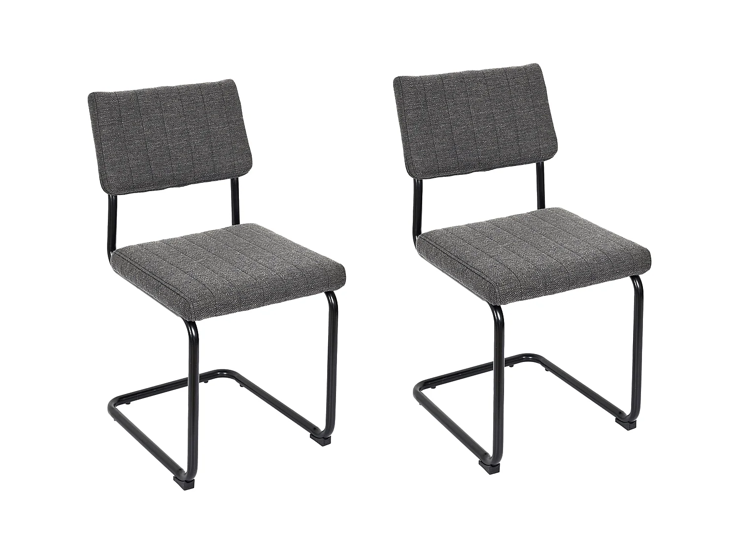 Chaise Alban Gris Chine - Lot De 2 Gris