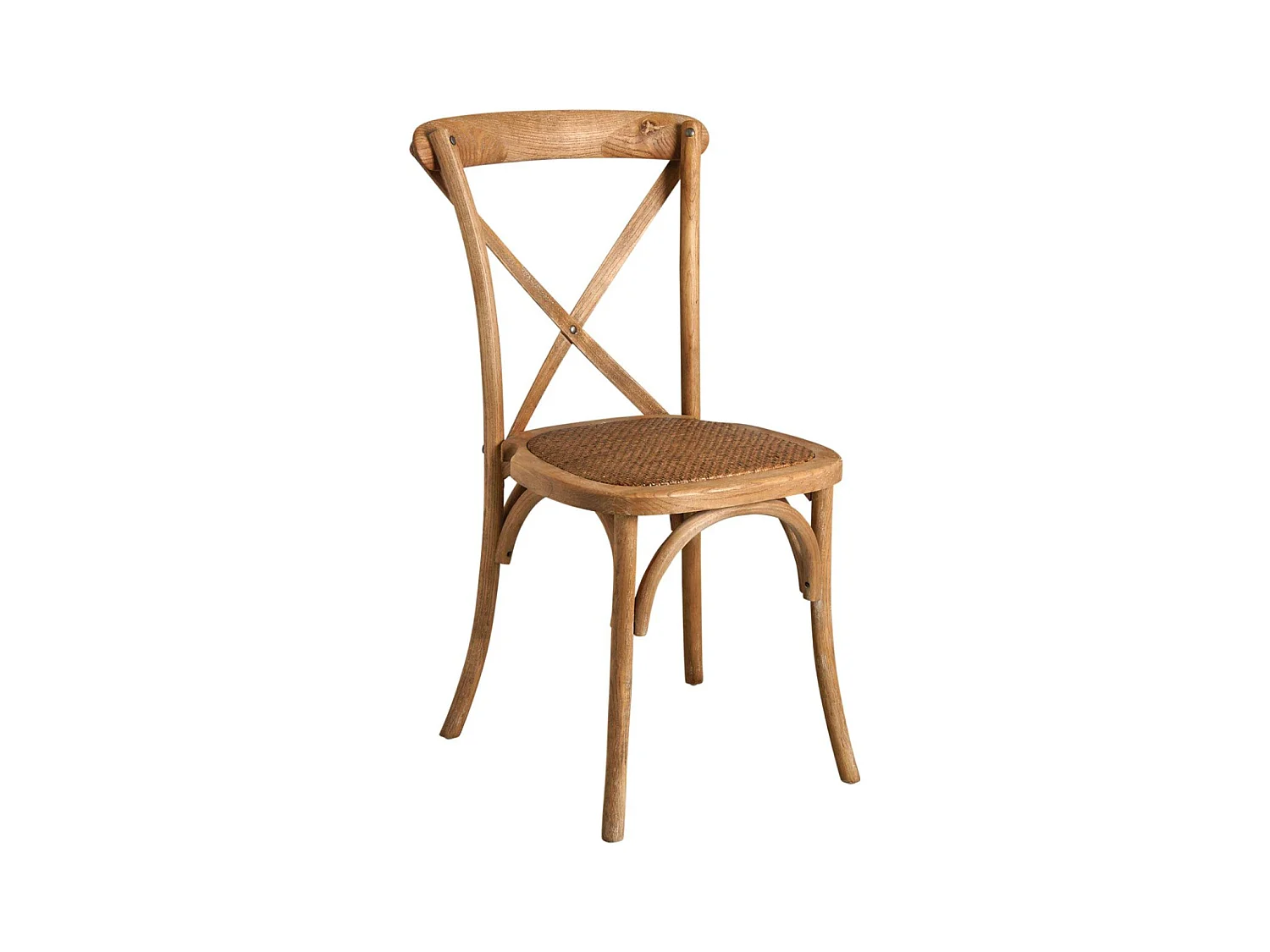 Chaise bistro en orme empilable unitaire