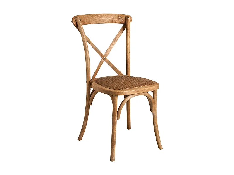 Chaise bistro en orme empilable unitaire