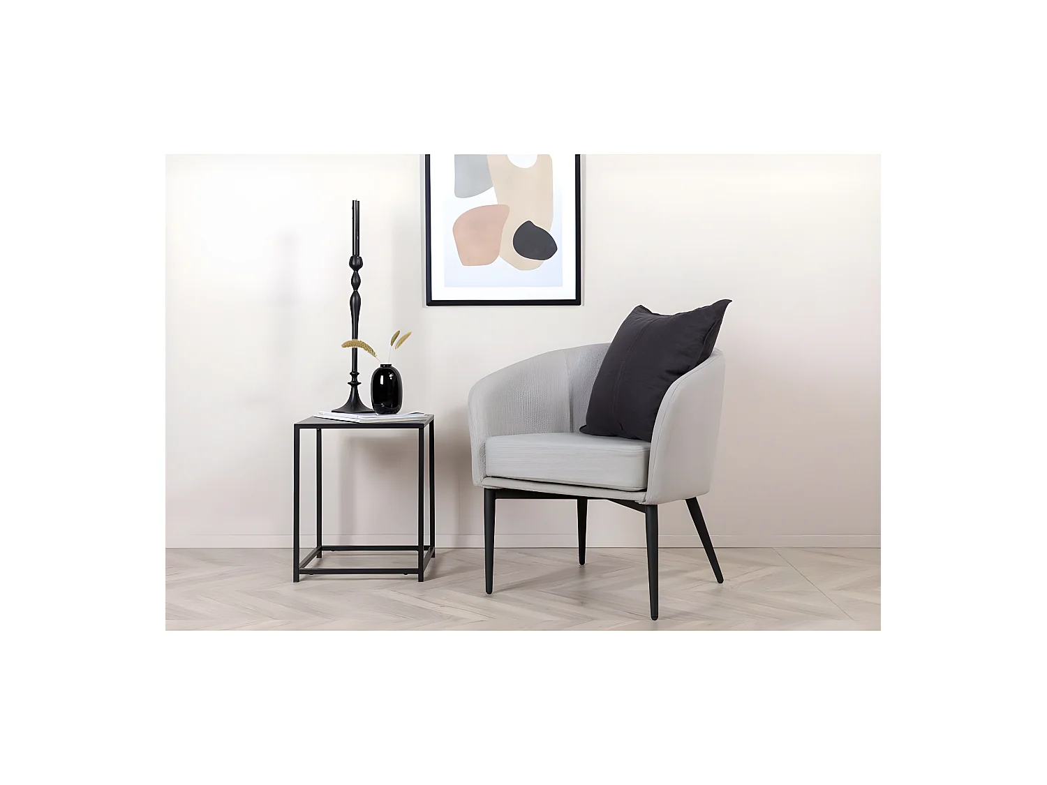 Fluffy fauteuil grijs.