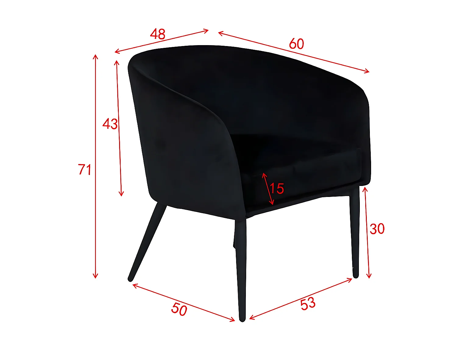 Fluffy fauteuil grijs.