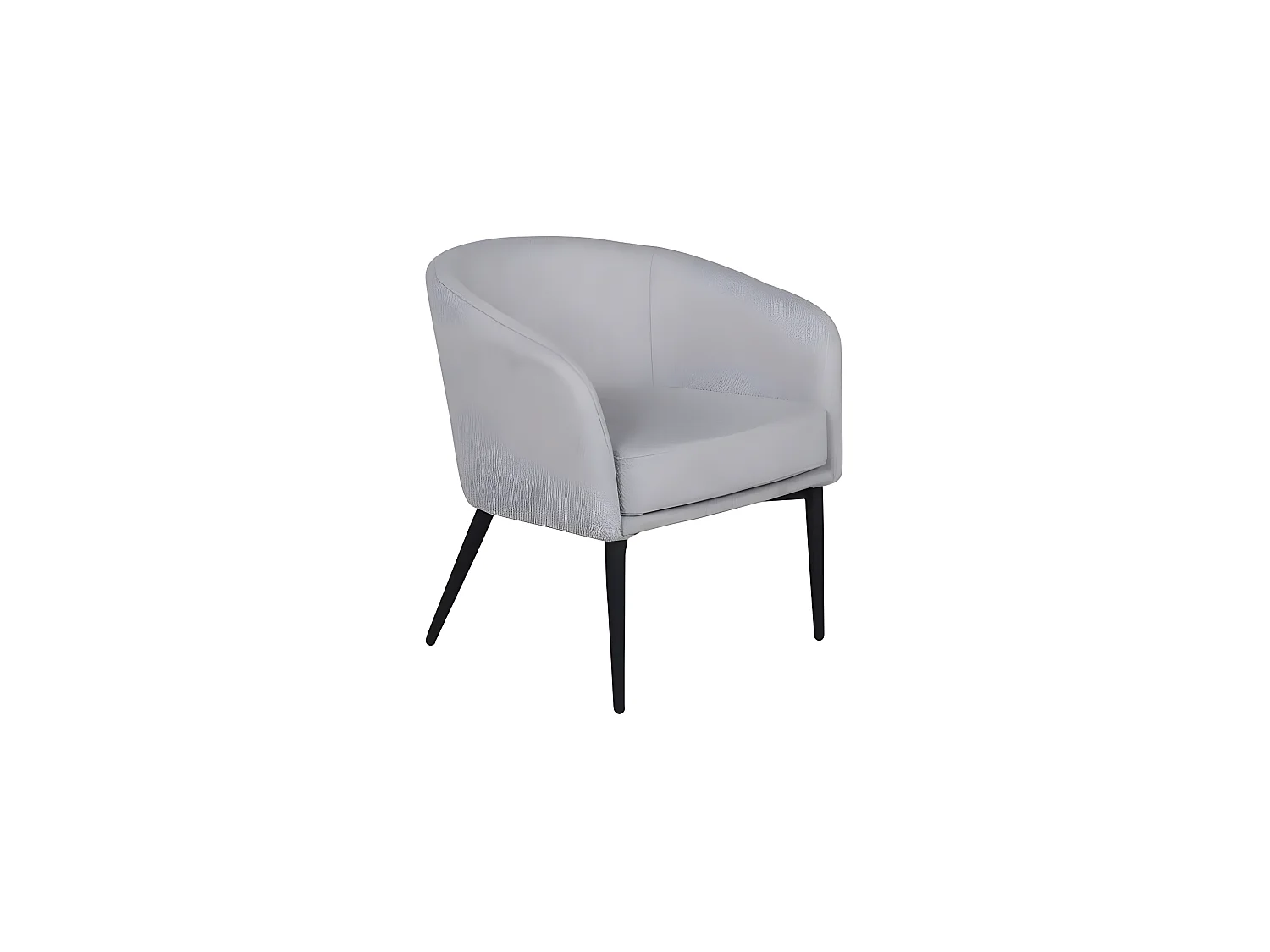 Fauteuil en Tissu "Fluffy" 70cm Gris