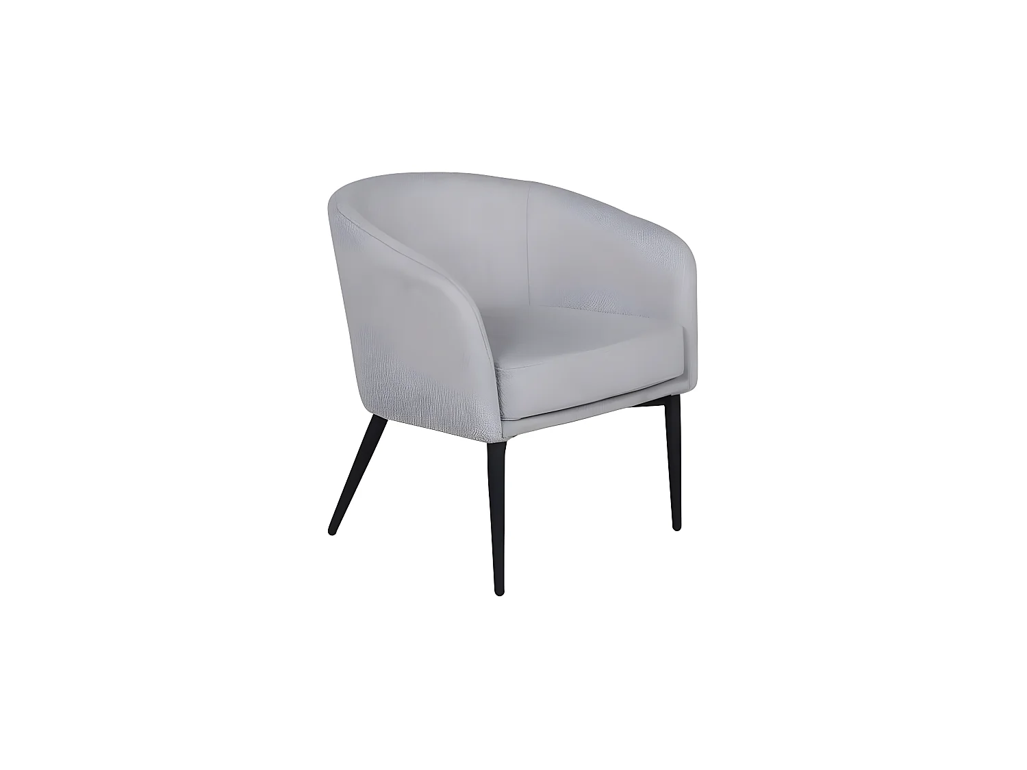 Fauteuil en Tissu "Fluffy" 70cm Gris