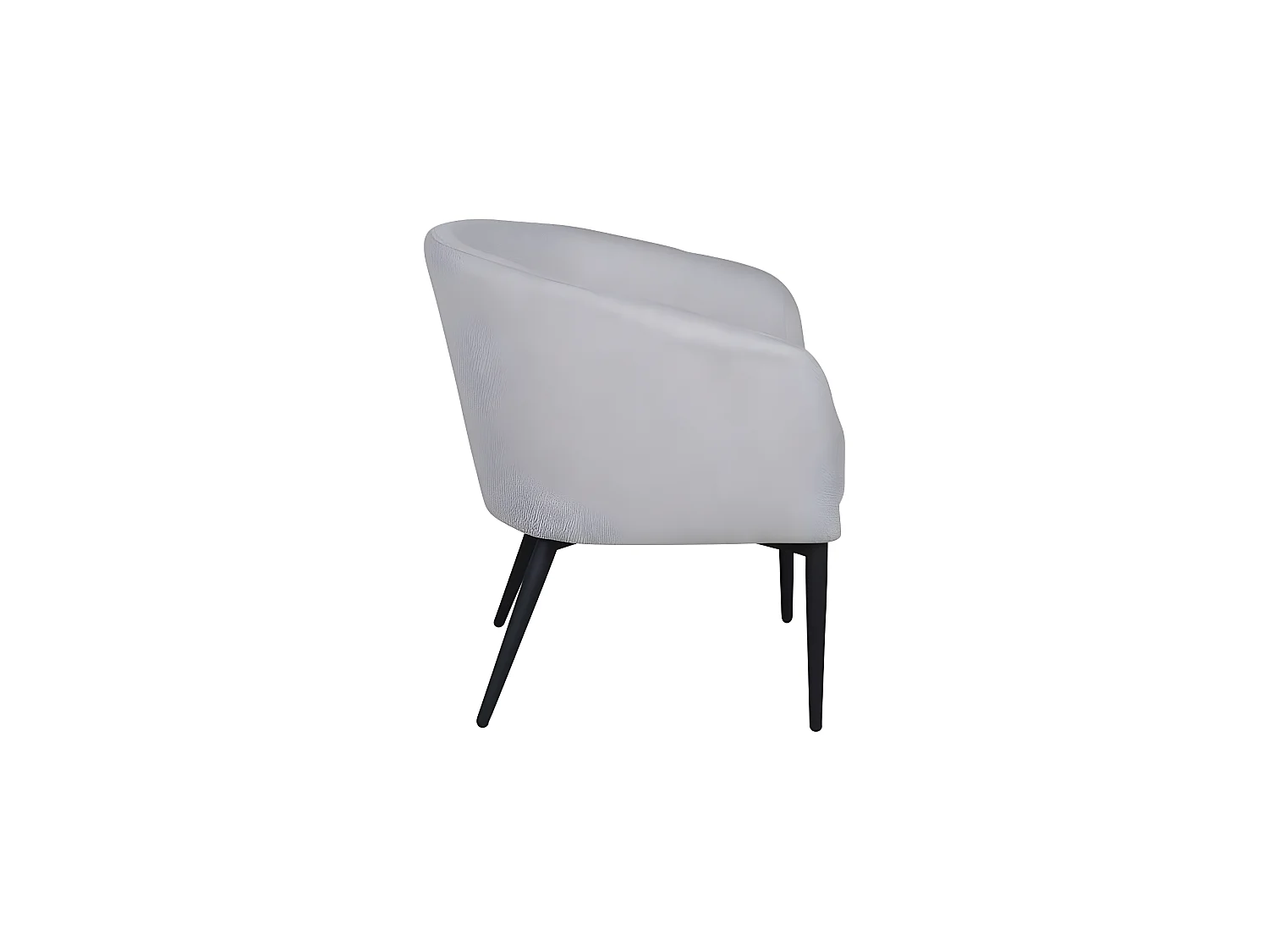 Fauteuil en Tissu "Fluffy" 70cm Gris