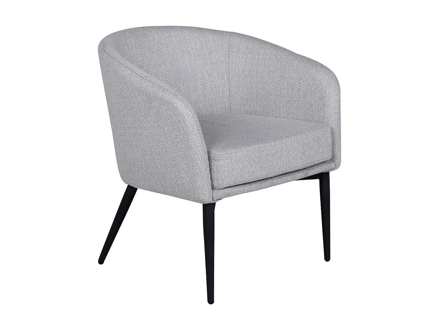 Fauteuil en Tissu "Fluffy" 70cm Gris