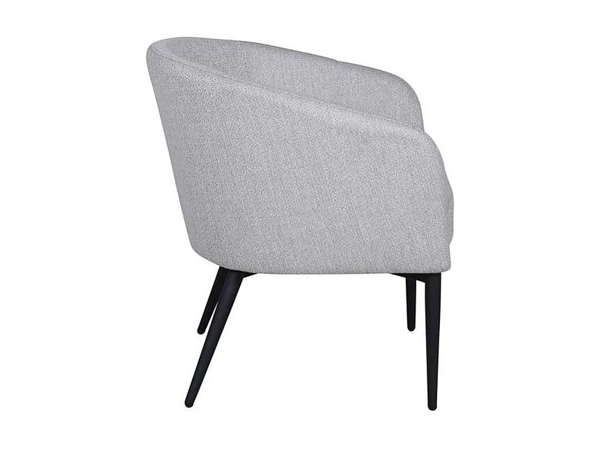 Fauteuil en Tissu "Fluffy" 70cm Gris