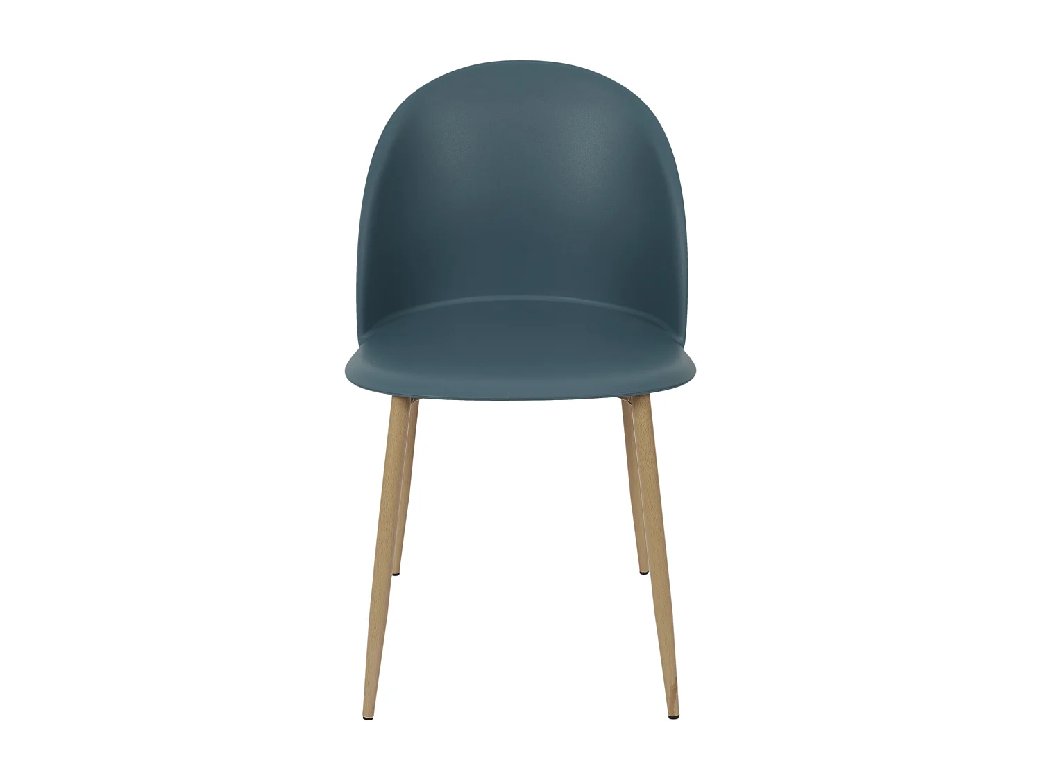 Chaise Scandinave Bergen Bleu Canard - Lot De 4 Bleu