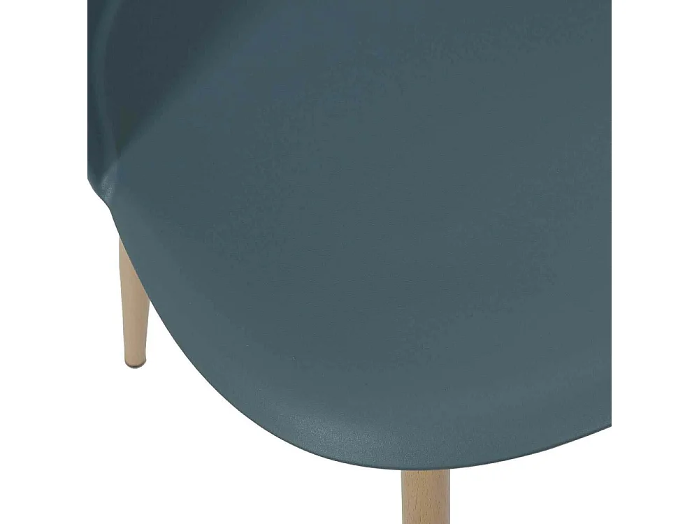 Chaise Scandinave Bergen Bleu Canard - Lot De 4 Bleu