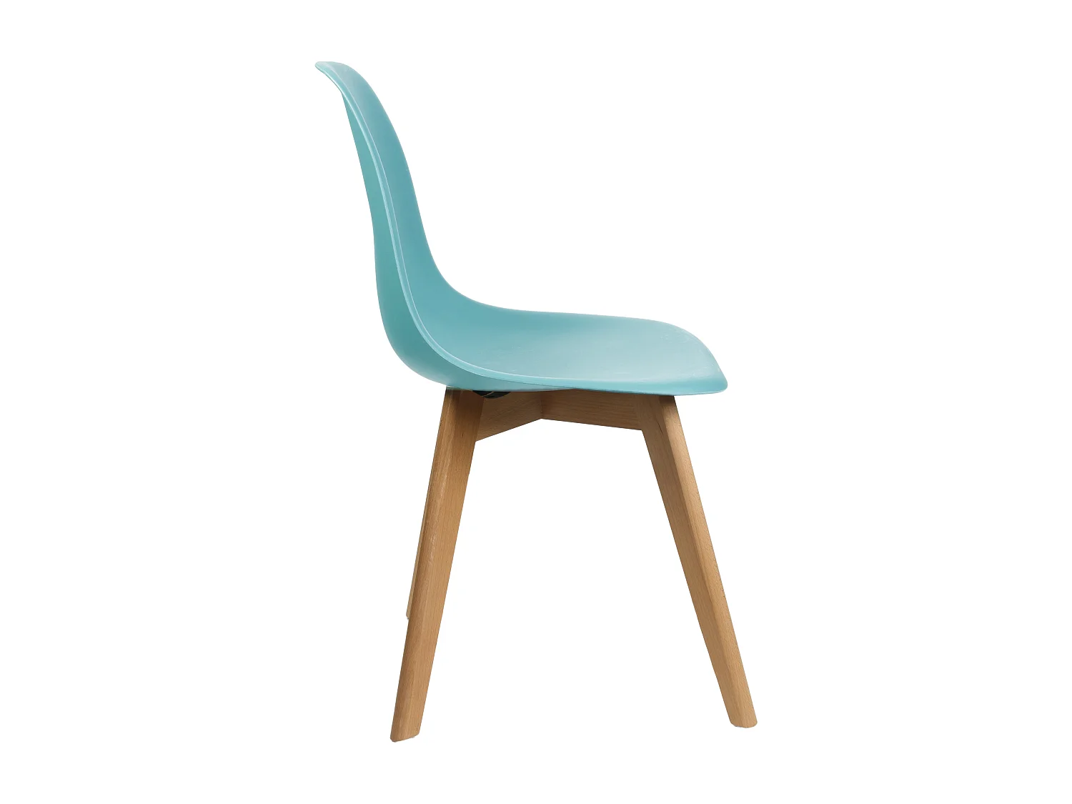 Chaise - HOME DECO FACTORY - Scandinave - Coque PP - Bleu