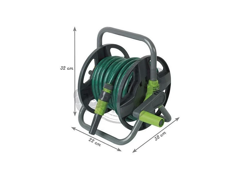 Dévidoir à tuyau d'arrosage portable équipé