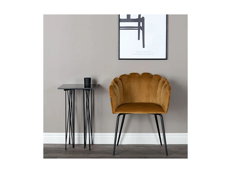 Sessel aus Samt und Metall Limhamn