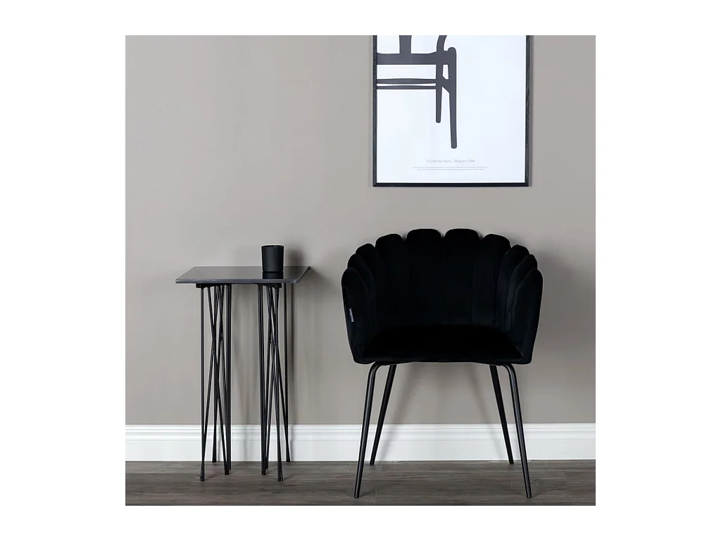 Sessel aus Samt und Metall Limhamn