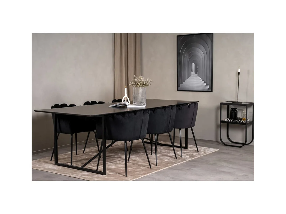 Sessel aus Samt und Metall Limhamn