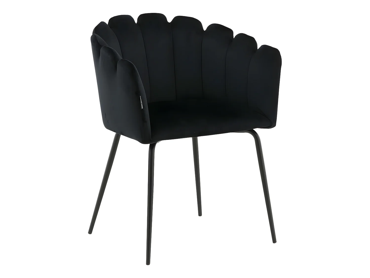 Chaise à dîner Limhamn Velours Noir
