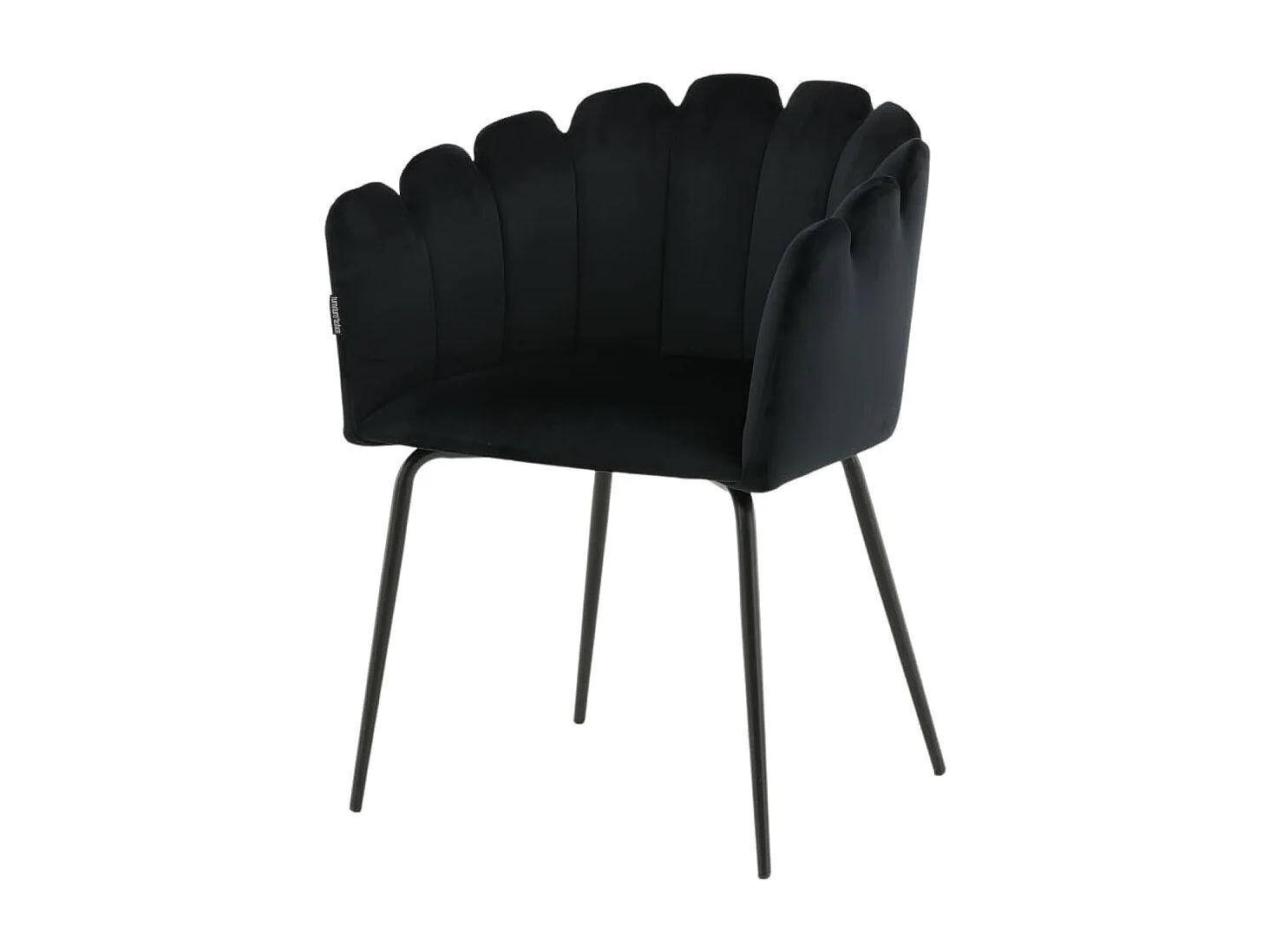 Chaise à dîner Limhamn Velours Noir