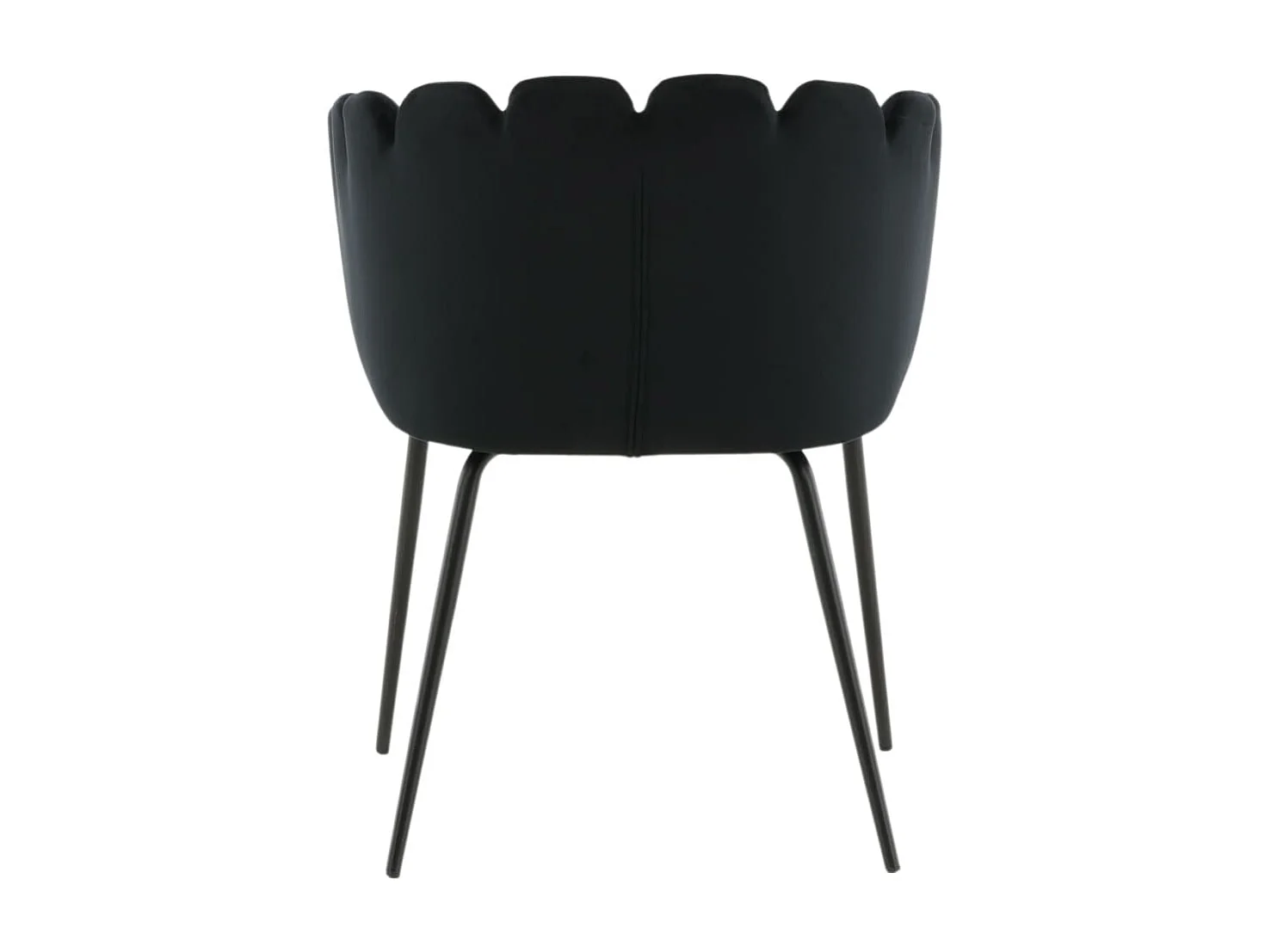 Chaise à dîner Limhamn Velours Noir