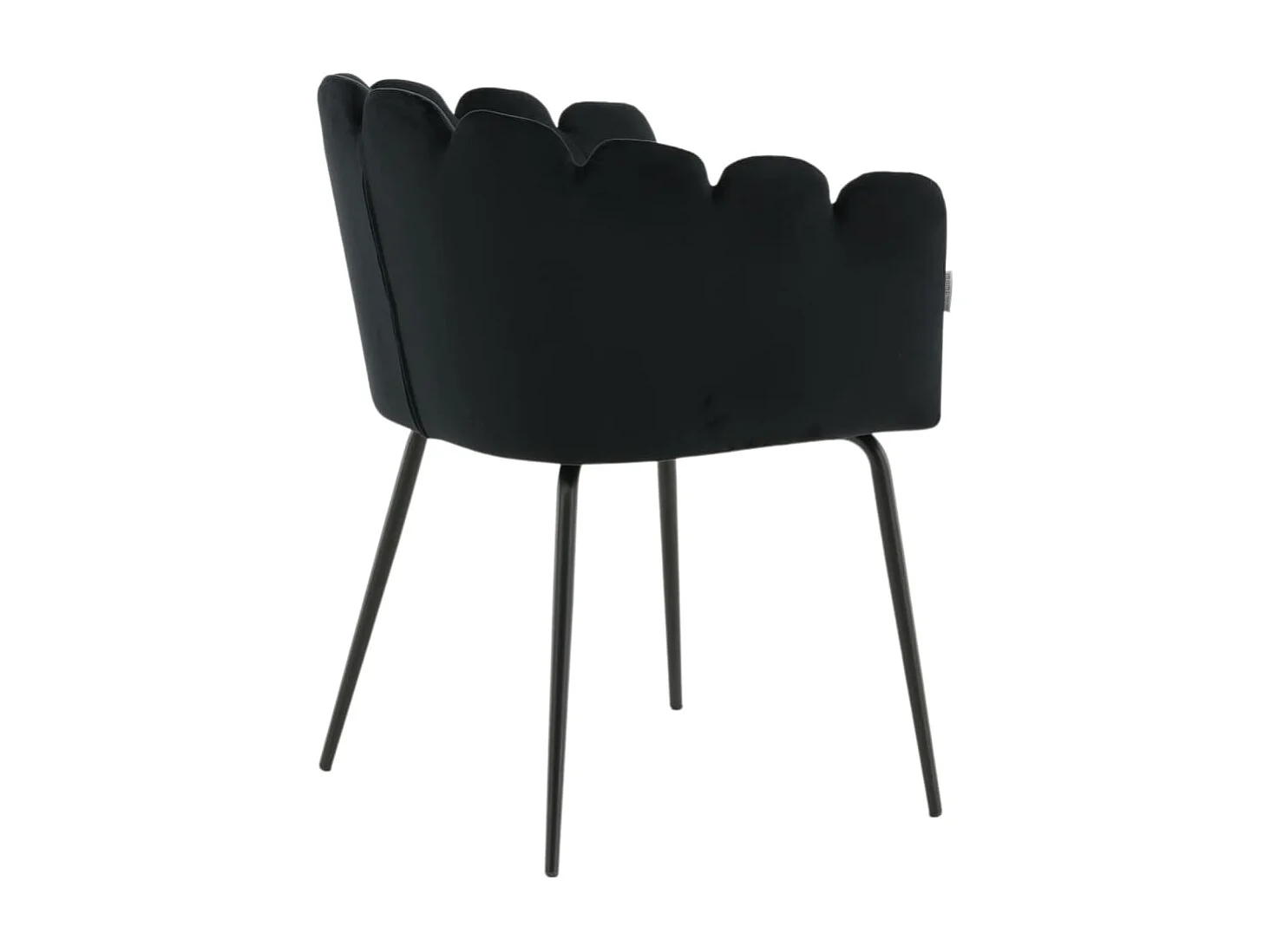 Chaise à dîner Limhamn Velours Noir