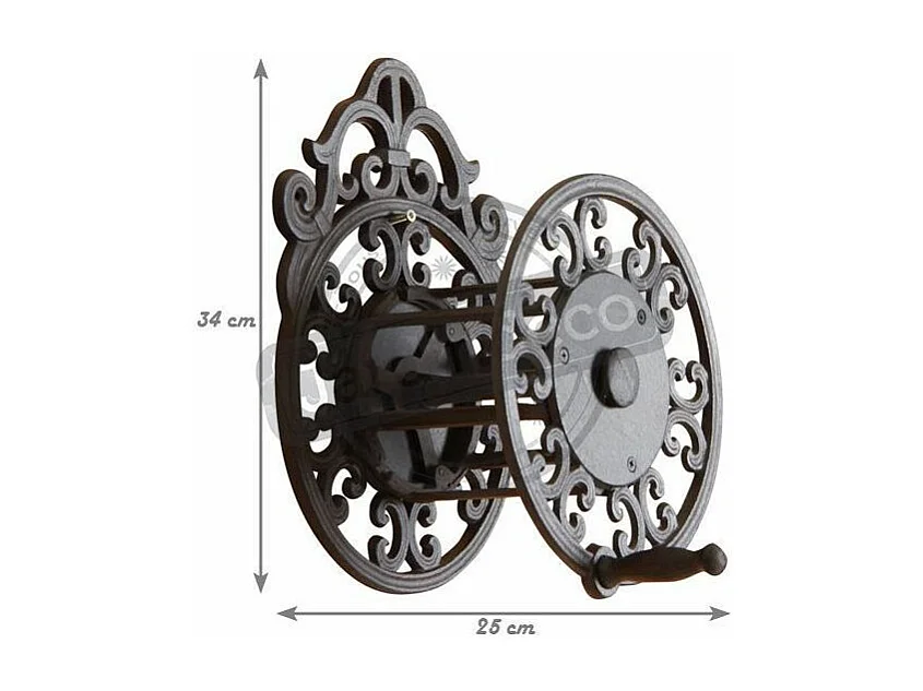 Enrouleur de tuyau mural en fonte