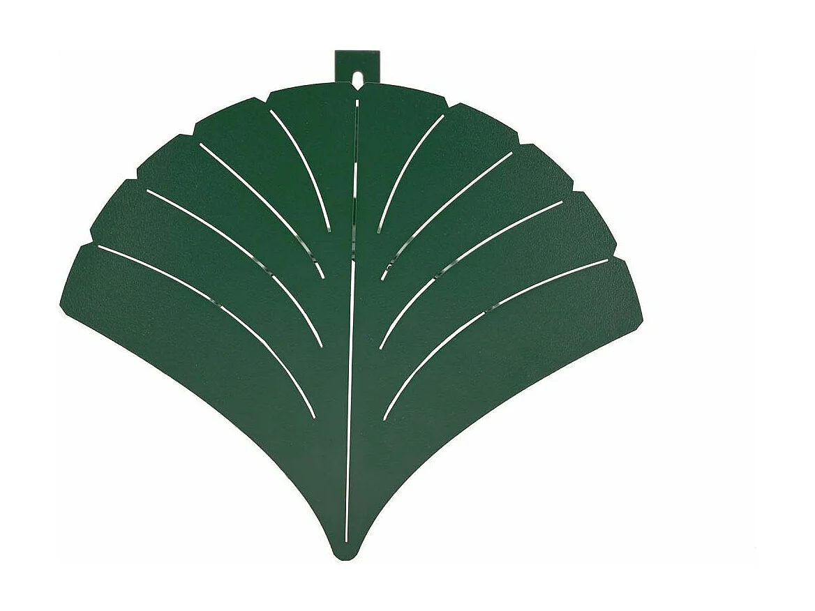 Original portamangueras de pared de hoja de Ginko de acero