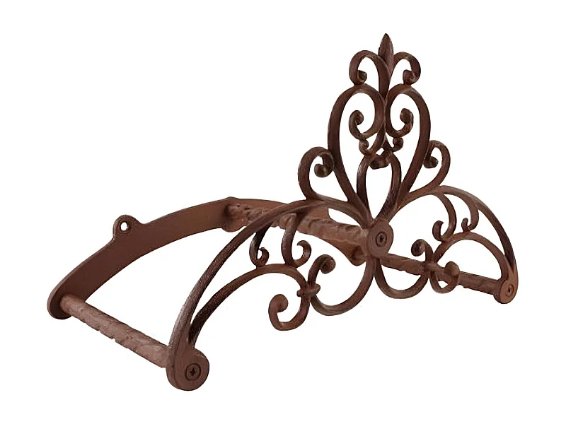 Schlauchhalter aus Gusseisen Blumen