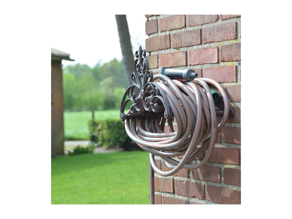 Porte-tuyau fonte fleurs