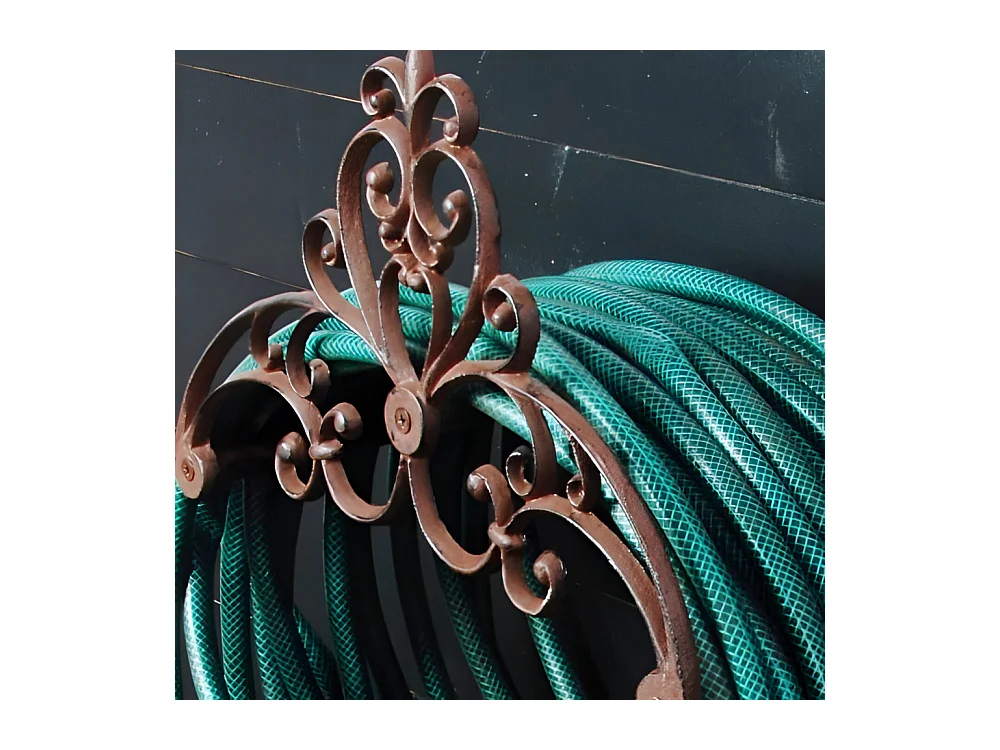 Porte-tuyau fonte fleurs