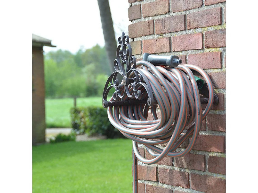 Portagomma in ghisa con fiori