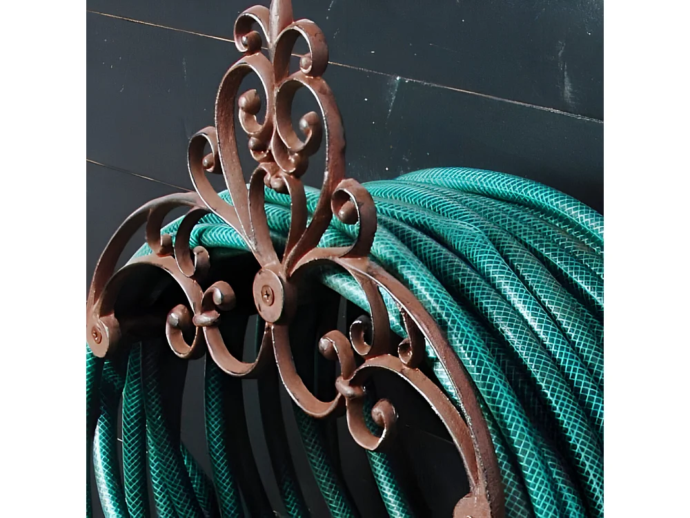 Portagomma in ghisa con fiori