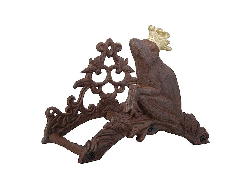 Support tuyau d'arrosage grenouille couronnée