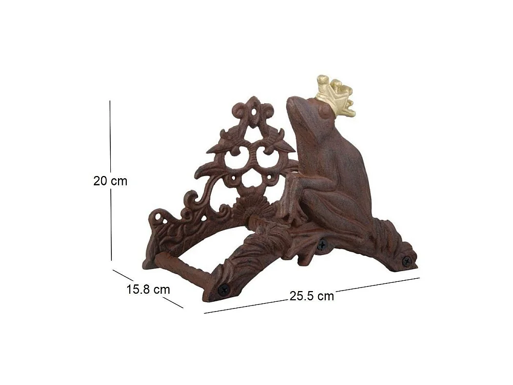 Support tuyau d'arrosage grenouille couronnée