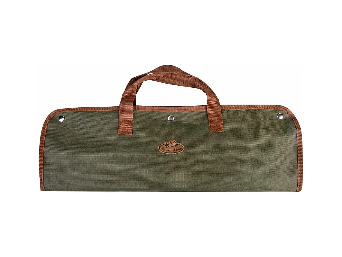 Custodia in tela con utensili da barbecue