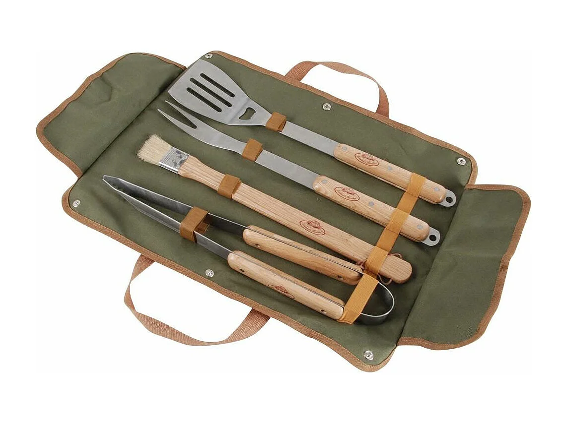 Grillbesteck aus Leinen