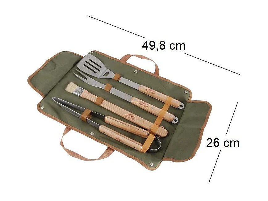 Grillbesteck aus Leinen