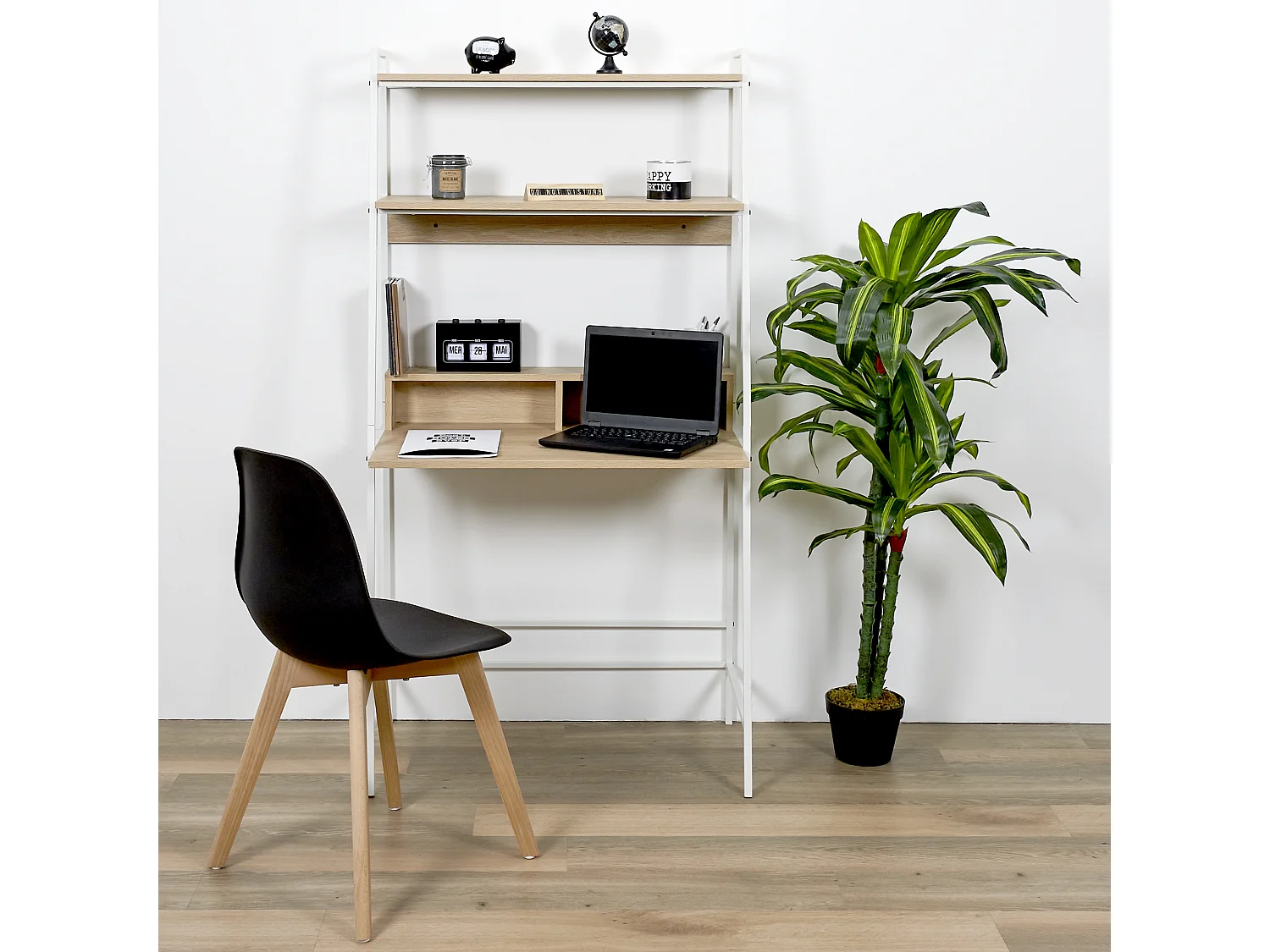Bureau Etagere Zack Blanc