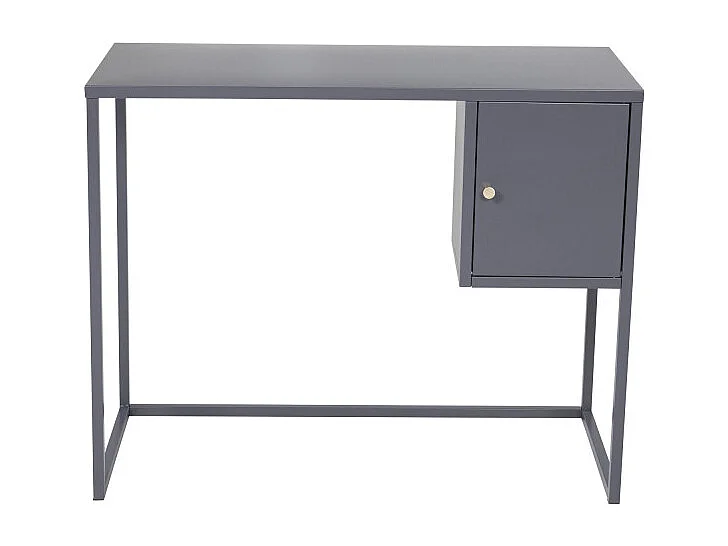 Bureau Design Avec Porte "Bakal" 95cm Gris