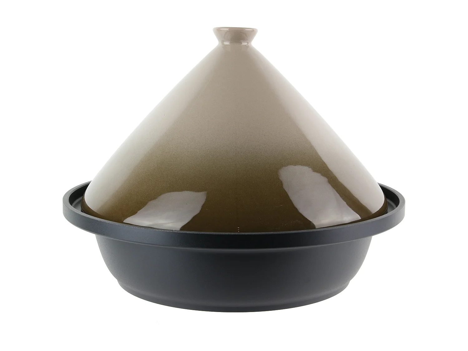 Tajine Induction D30cm Marron, Noir