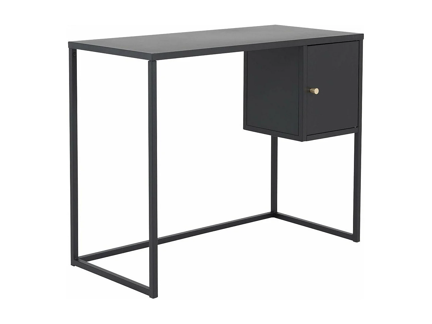 Bureau Design Avec Porte "Bakal" 95cm Noir