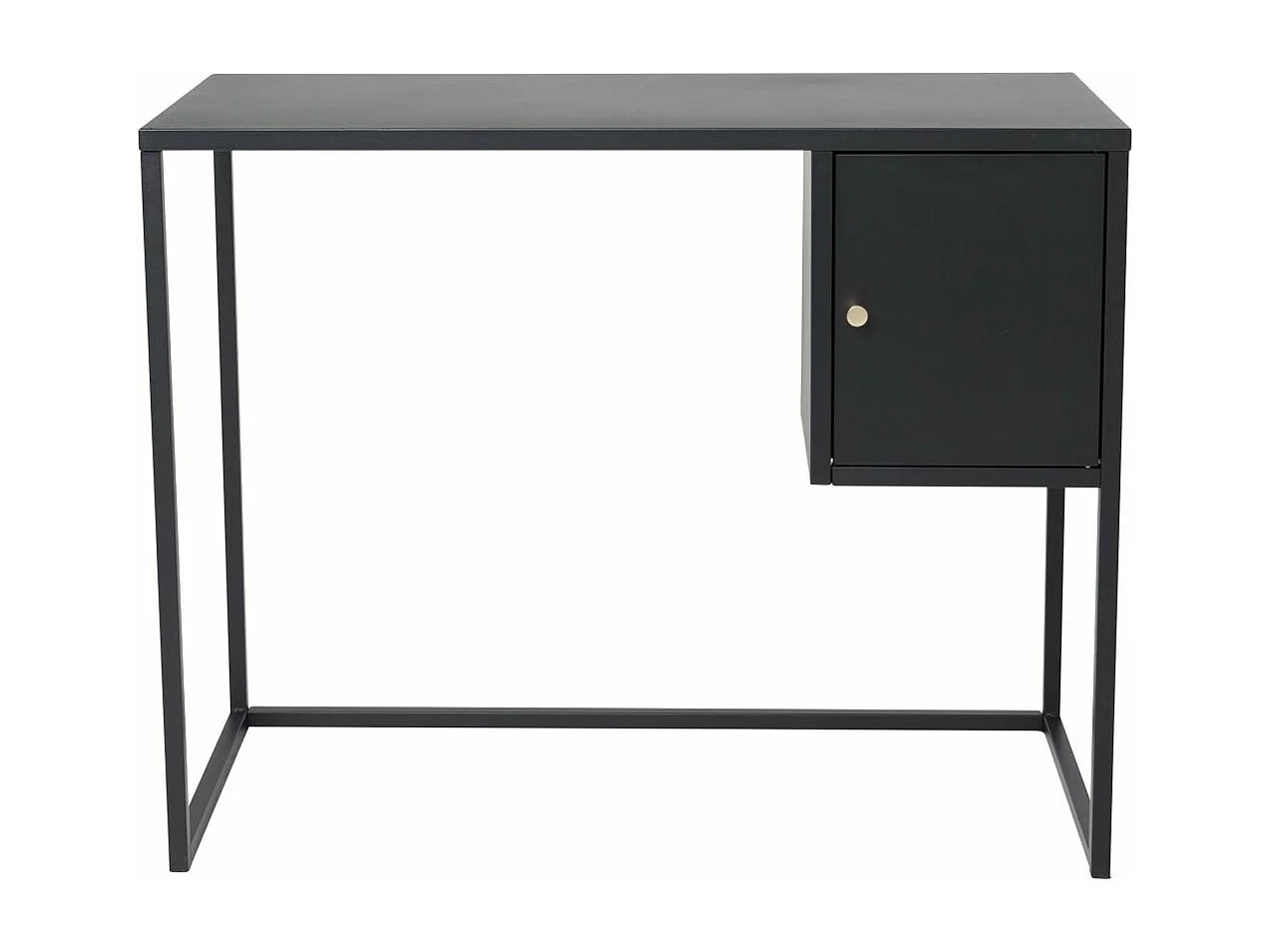 Bureau Design Avec Porte "Bakal" 95cm Noir