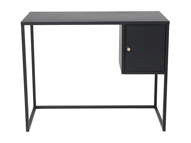 Bureau Design Avec Porte "Bakal" 95cm Noir