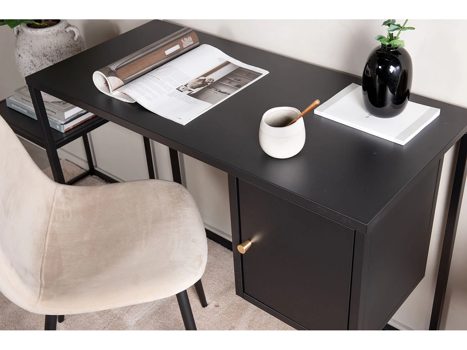 Bakal bureau 1 deur zwart.